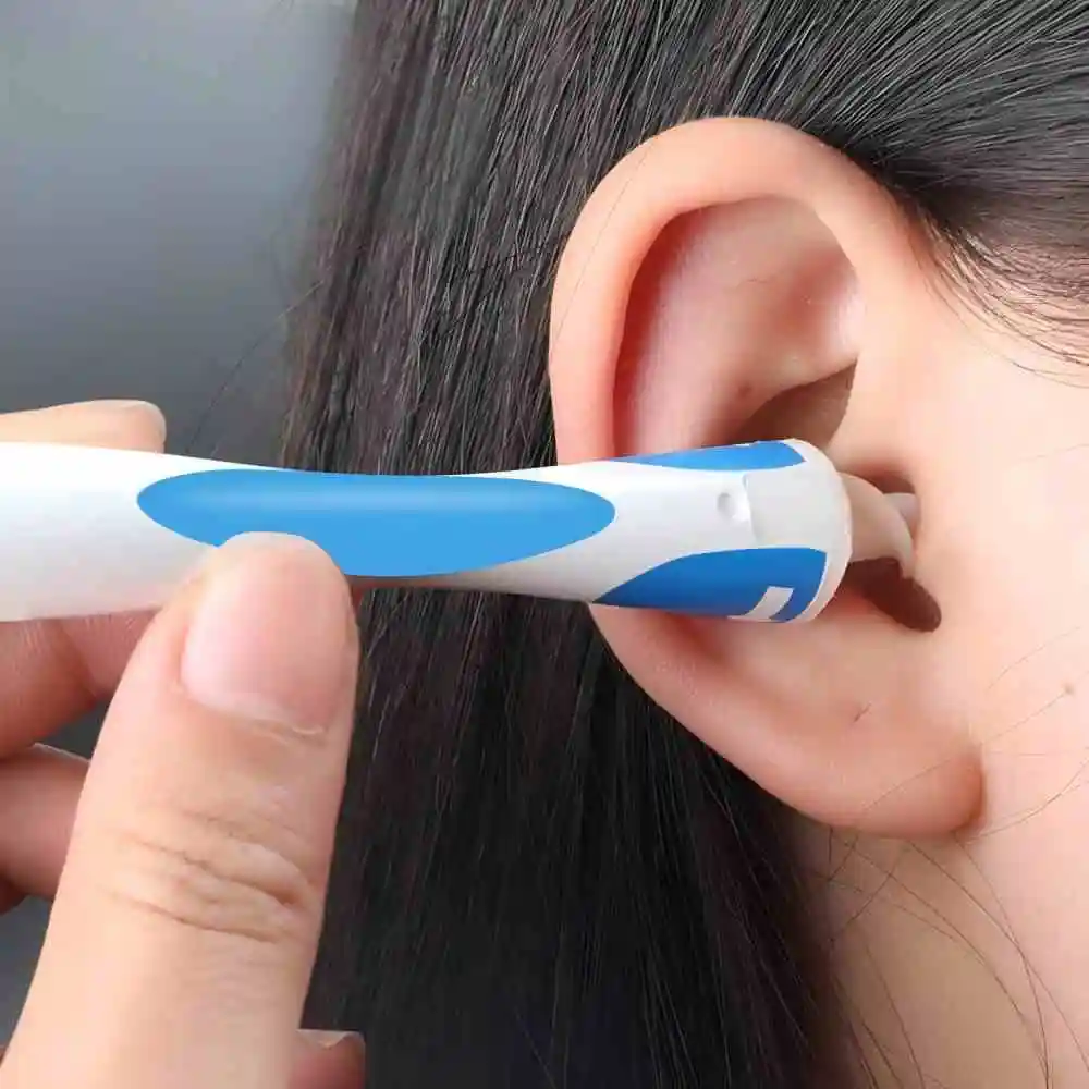 S3272dd1f883843ab8d027537086b73bbD.webp Ear Wax Remover Tool Ear Cleaner With Soft Silicone 16 Replacement Tips Simply To Grab Extract Earwax - Image 1